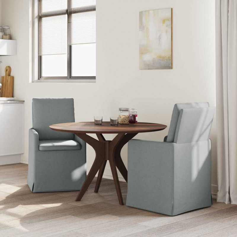Krzesła jadalne 2 pcs Jasnoszary 57 x 67 x 98 cm tkanina