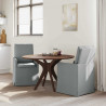 Krzesła jadalne 2 pcs Jasnoszary 57 x 67 x 98 cm tkanina
