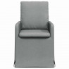 Krzesła jadalne 2 pcs Jasnoszary 57 x 67 x 98 cm tkanina