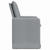 Krzesła jadalne 2 pcs Jasnoszary 57 x 67 x 98 cm tkanina