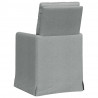 Krzesła jadalne 2 pcs Jasnoszary 57 x 67 x 98 cm tkanina