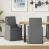 Krzesła jadalne 2 pcs ciemno szary 57 x 67 x 98 cm tkanina
