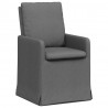 Krzesła jadalne 2 pcs ciemno szary 57 x 67 x 98 cm tkanina