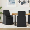 Krzesła jadalne 2 pcs Czarny 57 x 67 x 98 cm tkanina