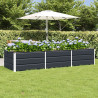 Donica Antracyt 240 x 80 x 45 cm Stal