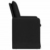 Krzesła jadalne 2 pcs Czarny 57 x 67 x 98 cm tkanina