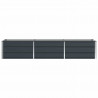 Donica Antracyt 240 x 80 x 45 cm Stal