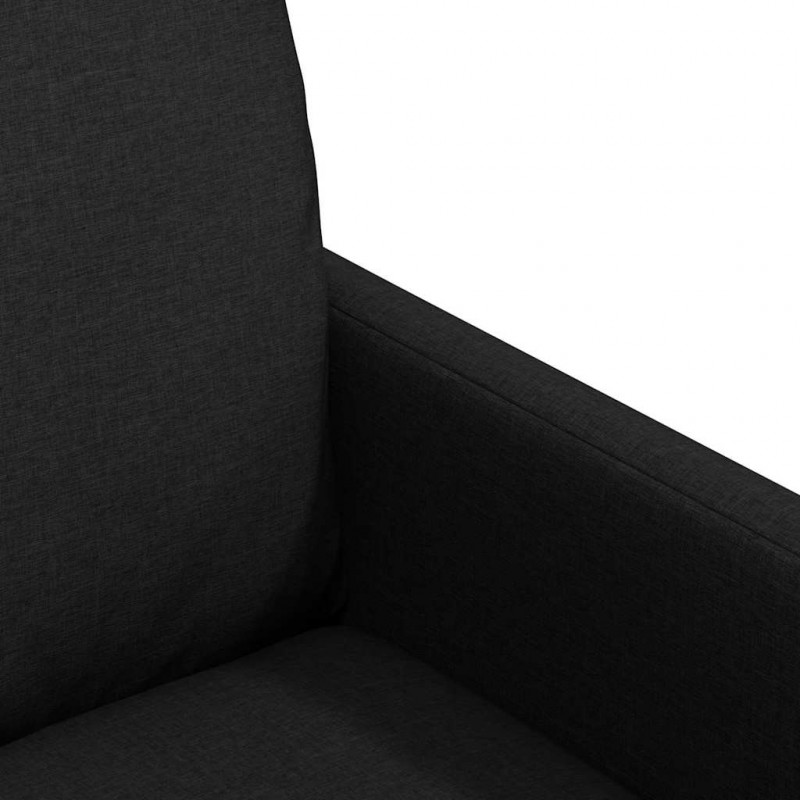 Krzesła jadalne 2 pcs Czarny 57 x 67 x 98 cm tkanina
