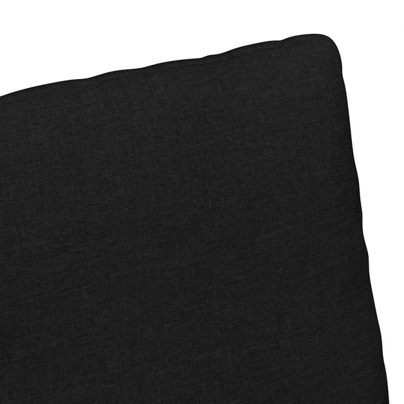 Krzesła jadalne 2 pcs Czarny 57 x 67 x 98 cm tkanina