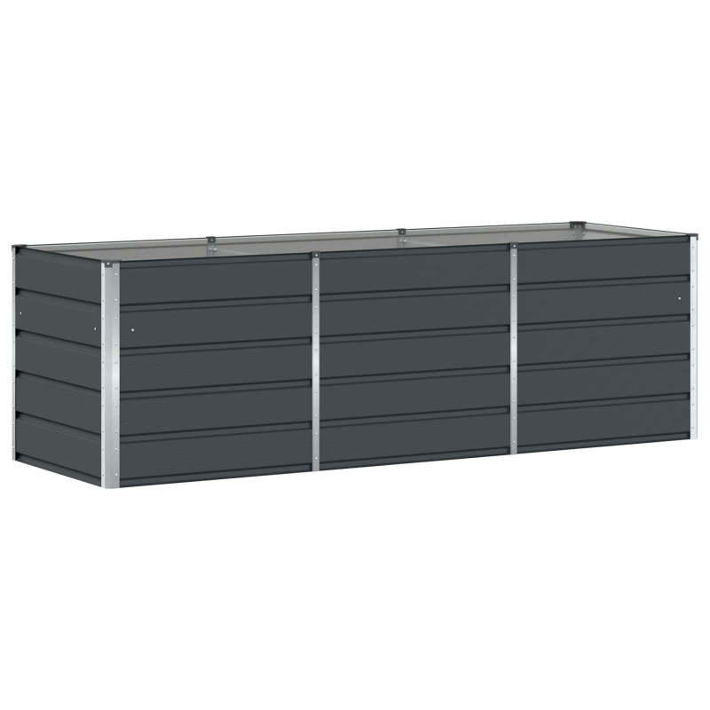 Donica Antracyt 240 x 80 x 75 cm Stal