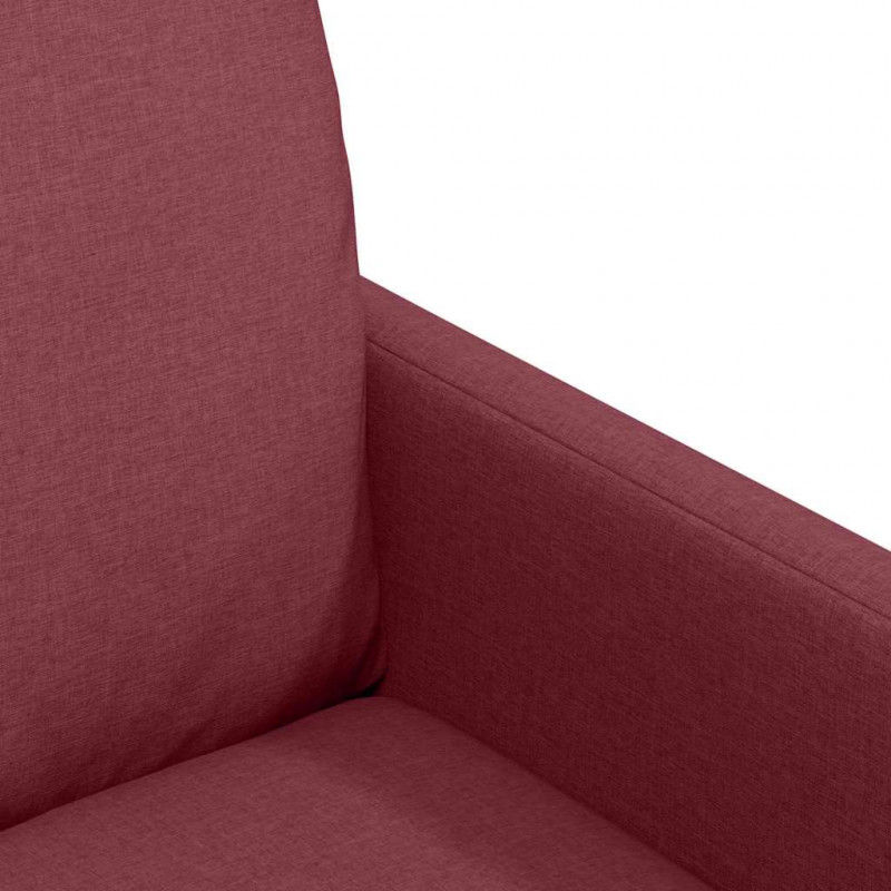 Krzesła jadalne 2 pcs czerwone wino 57 x 67 x 98 cm tkanina