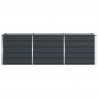 Donica Antracyt 240 x 80 x 75 cm Stal