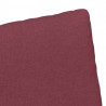 Krzesła jadalne 2 pcs czerwone wino 57 x 67 x 98 cm tkanina
