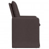 Krzesła jadalne 2 pcs ciemnobrązowy 57 x 67 x 98 cm tkanina