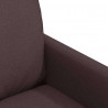 Krzesła jadalne 2 pcs ciemnobrązowy 57 x 67 x 98 cm tkanina