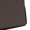 Krzesła jadalne 2 pcs ciemnobrązowy 57 x 67 x 98 cm tkanina