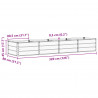 Donica Antracyt 320 x 80 x 45 cm Stal