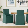 Krzesła jadalne 2 pcs Ciemnozielony 57 x 67 x 98 cm tkanina