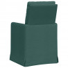 Krzesła jadalne 2 pcs Ciemnozielony 57 x 67 x 98 cm tkanina