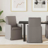 Krzesła jadalne 2 pcs Ciemnoszary 57 x 67 x 98 cm tkanina