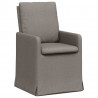 Krzesła jadalne 2 pcs Ciemnoszary 57 x 67 x 98 cm tkanina