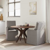 Krzesła jadalne 2 pcs Ciemnoszary 57 x 67 x 98 cm tkanina