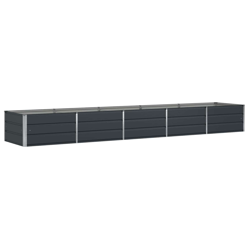 Donica Antracyt 400 x 80 x 45 cm Stal