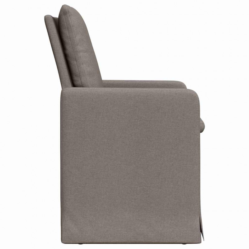 Krzesła jadalne 2 pcs Ciemnoszary 57 x 67 x 98 cm tkanina