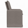 Krzesła jadalne 2 pcs Ciemnoszary 57 x 67 x 98 cm tkanina