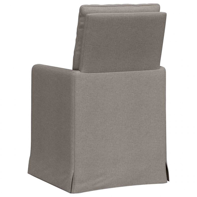Krzesła jadalne 2 pcs Ciemnoszary 57 x 67 x 98 cm tkanina
