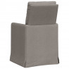 Krzesła jadalne 2 pcs Ciemnoszary 57 x 67 x 98 cm tkanina
