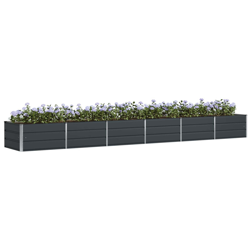 Donica Antracyt 480 x 80 x 45 cm Stal