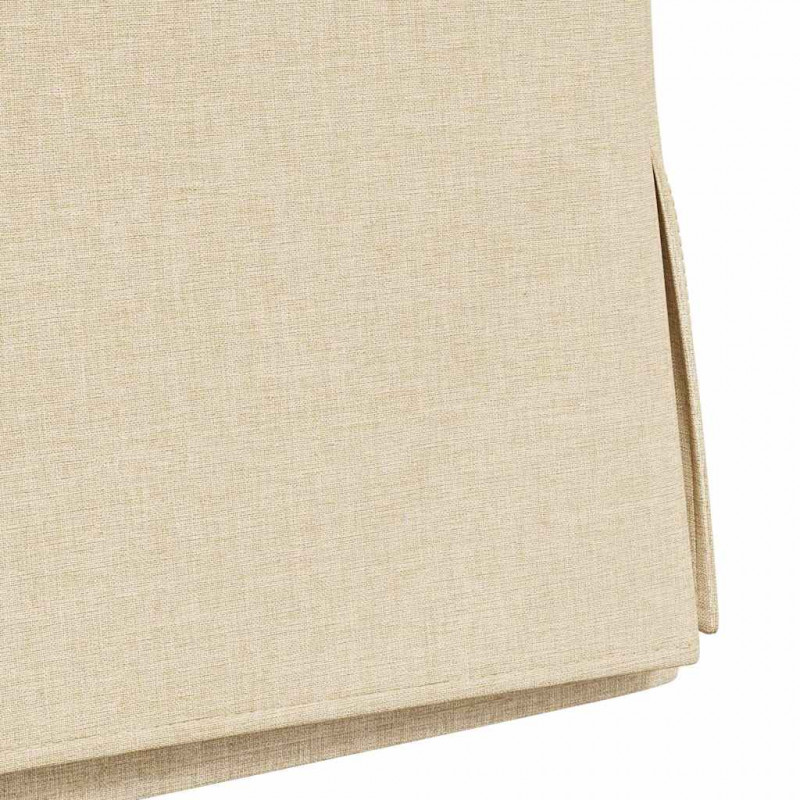 Krzesła jadalne 2 pcs Kremowy 57 x 67 x 98 cm tkanina