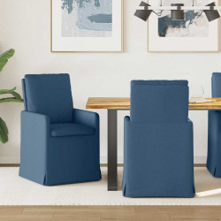 Krzesła jadalne 2 pcs Niebieski 57 x 67 x 98 cm tkanina