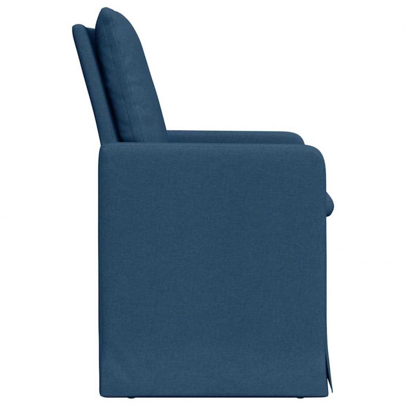 Krzesła jadalne 2 pcs Niebieski 57 x 67 x 98 cm tkanina