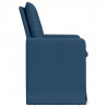 Krzesła jadalne 2 pcs Niebieski 57 x 67 x 98 cm tkanina