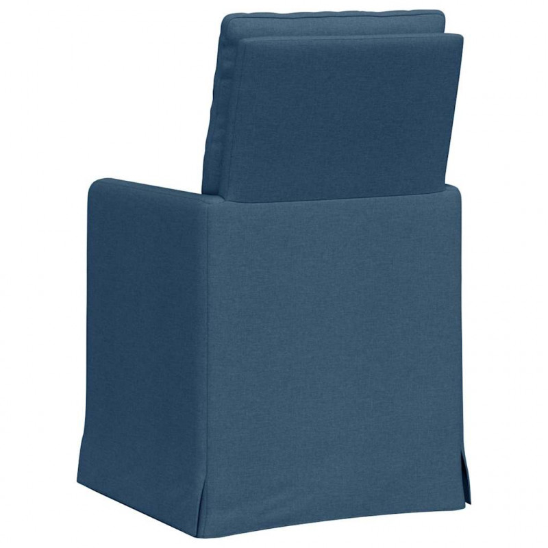 Krzesła jadalne 2 pcs Niebieski 57 x 67 x 98 cm tkanina