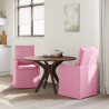 Krzesła jadalne 2 pcs Różowy 57 x 67 x 98 cm tkanina