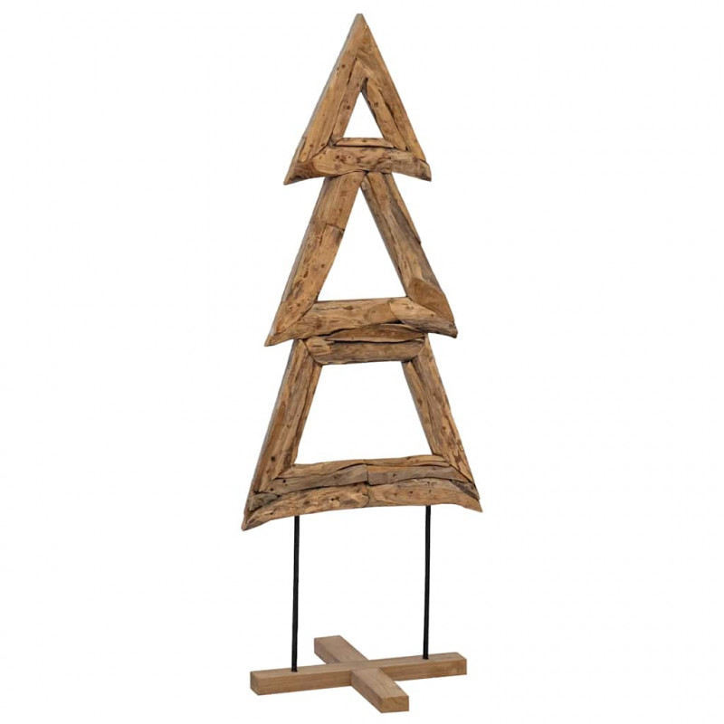 Choinka z podstawą Brązowy 90 cm Lite drewno tekowe