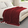 Koc Bordeaux Czerwony 150 x 200 cm Polar