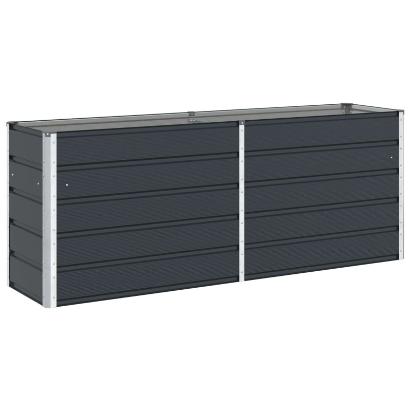Donica Antracyt 195 x 50 x 75 cm Stal Galwanizowana