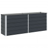 Donica Antracyt 195 x 50 x 75 cm Stal Galwanizowana