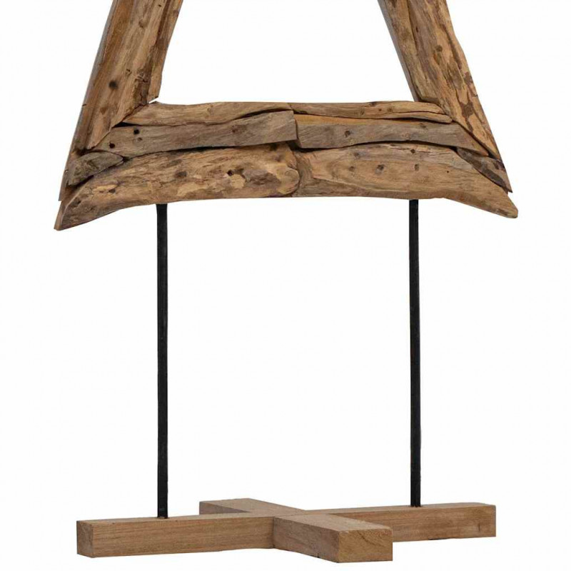 Choinka z podstawą Brązowy 90 cm Lite drewno tekowe