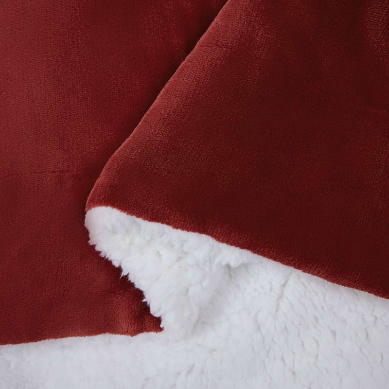 Koc Bordeaux Czerwony 150 x 200 cm Polar
