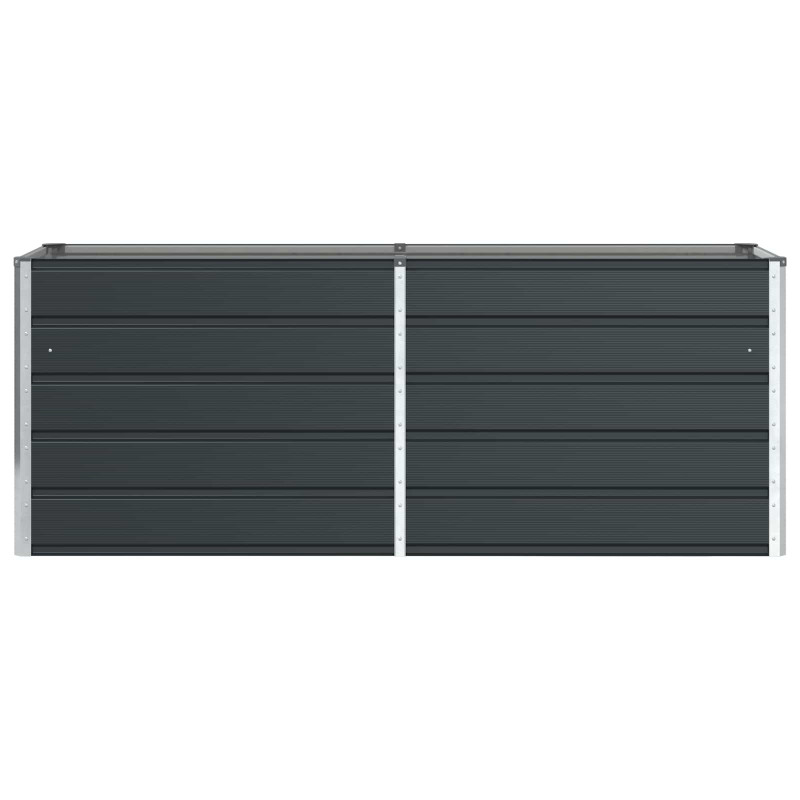 Donica Antracyt 195 x 50 x 75 cm Stal Galwanizowana