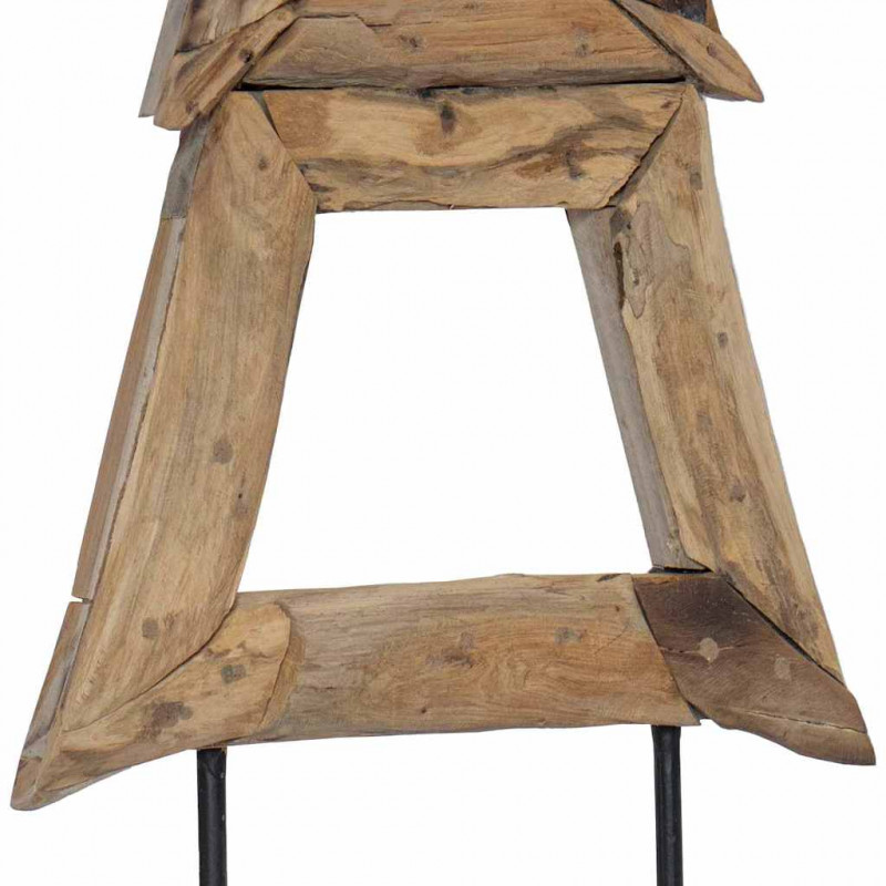 Choinka z podstawą Brązowy 120 cm Lite drewno tekowe