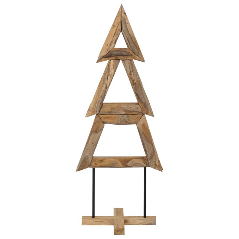 Choinka z podstawą Brązowy 149,5 cm Lite drewno tekowe