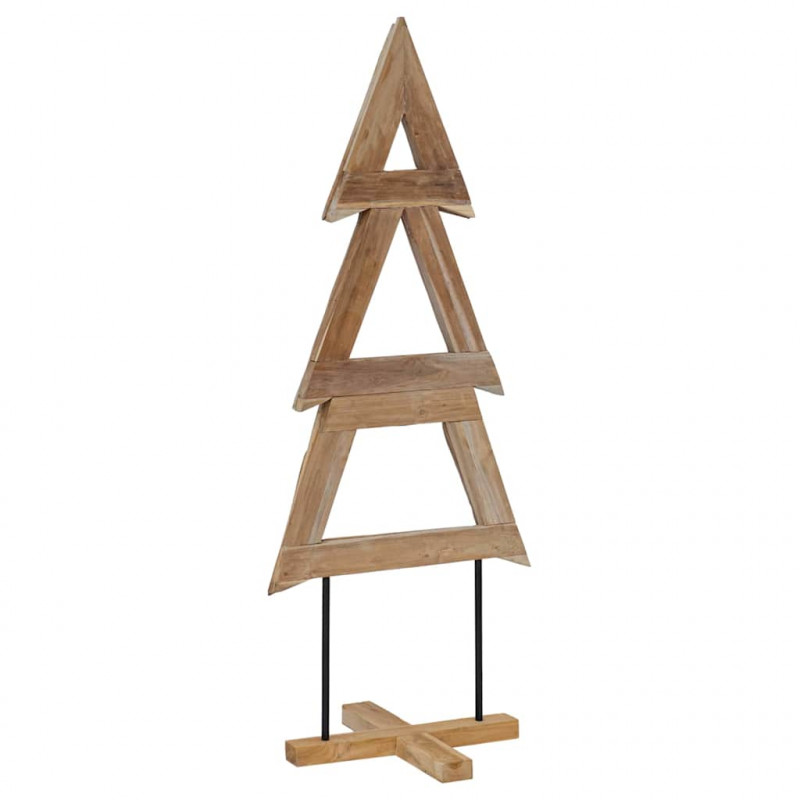 Choinka z podstawą Brązowy 149,5 cm Lite drewno tekowe