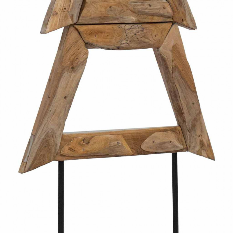 Choinka z podstawą Brązowy 149,5 cm Lite drewno tekowe