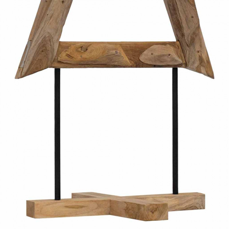 Choinka z podstawą Brązowy 149,5 cm Lite drewno tekowe